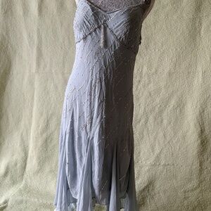 R & M Richards Y2K fairycore handkerchief hem dress